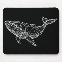 Modern Geometric Whale Mousepad マウスパッド