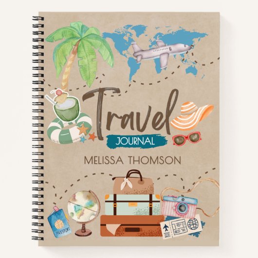 Modern Get Away Travel Adventure Explorer ノートブック (正面)