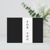 Modern Gift Certificate Flat Card (スタンド正面)