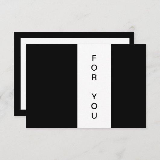 Modern Gift Certificate Flat Card (正面/裏面)