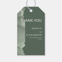 Modern Gift Tags Watercolor Wedding. ギフトタグ