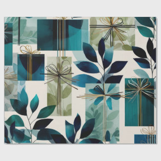 Modern Gift Wrap | Elegant Botanical Design ラッピングペーパー