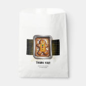 Modern Gingerbread in Pan Baby Shower フェイバーバッグ (正面)