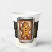 Modern Gingerbread in Pan Baby Shower 紙コップ (裏面)