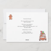 Modern Gingerbread Truck A Sweet News Moving シーズンカード (裏面)