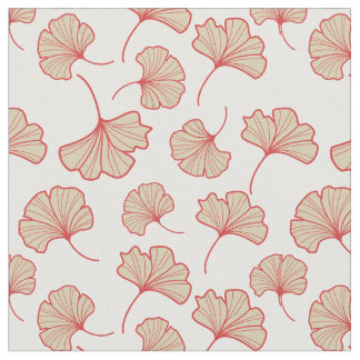 Modern Ginkgo Leaf Pattern ファブリック
