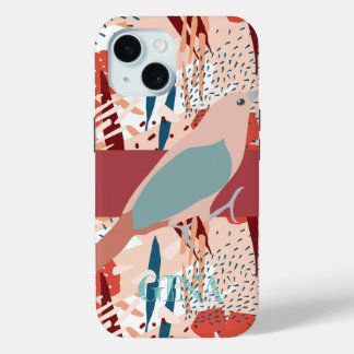 Modern Girly Cute Personalized iPhone 15ケース