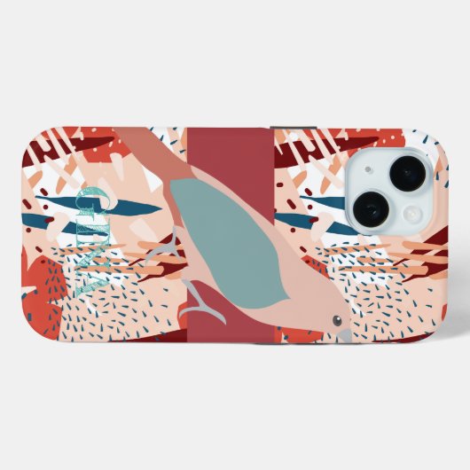 Modern Girly Cute Personalized Case-Mate iPhoneケース (裏面 (横))