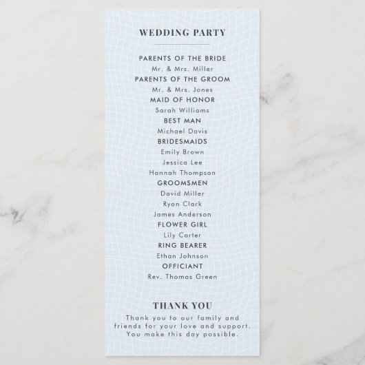 Modern Glacial Blue & Warped Grid プログラム (裏面)