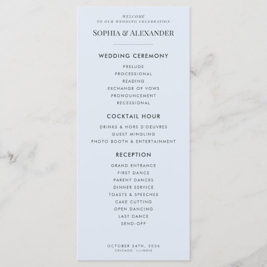 Modern Glacial Blue & Warped Grid プログラム (正面)