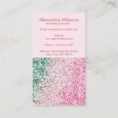 Modern Glam Pink Branding 名刺 (裏面)