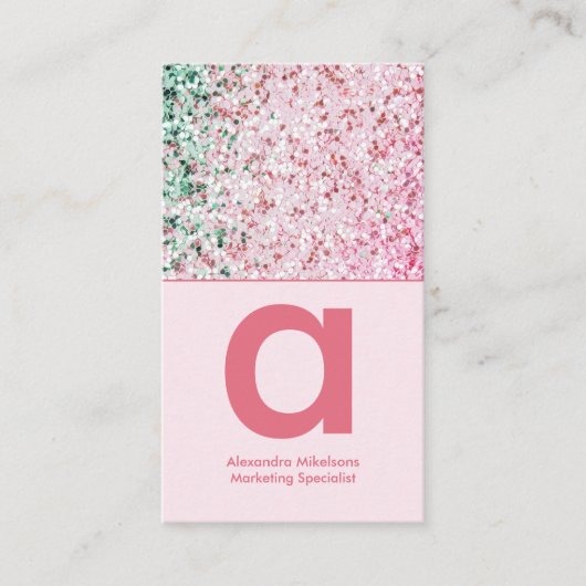 Modern Glam Pink Branding 名刺 (正面)