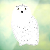 Modern glam snow owl ウィンドウサイン (シート3)