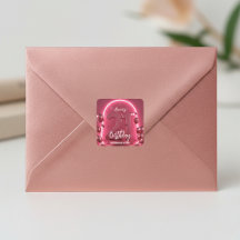 Modern Glamour 21st Birthday Neon Arch & Balloons