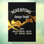 Modern Glamour Storefront: Achempong Fashion Hrs ウィンドウサイン (シート3)