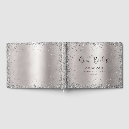 Modern, Glitter Bridal Shower    ゲストブック (全面)