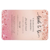 Modern, Glitter Bride to be Einladung マグネット (横)