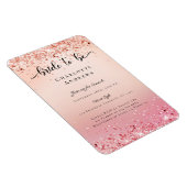 Modern, Glitter Bride to be Einladung マグネット (右側)