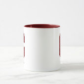 Modern Glitter Monogram C Mug with Name マグカップ (中央)