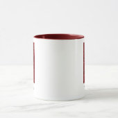 Modern Glitter Monogram H Mug with Name マグカップ (中央)