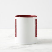 Modern Glitter Monogram M Mug with Name マグカップ (中央)