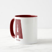 Modern Glitter Monogram Mug with Name マグカップ (正面左)