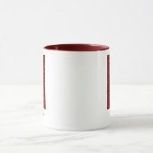 Modern Glitter Monogram N Mug with Name マグカップ (中央)