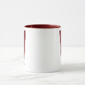 Modern Glitter Monogram V Mug with Name マグカップ (中央)