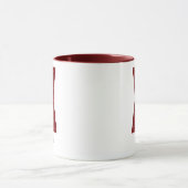 Modern Glitter Monogram X Mug with Name マグカップ (中央)