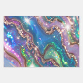 Modern glitter opal  ラッピングペーパーシート (正面)
