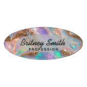 Modern glitter opal background 名札 (正面)