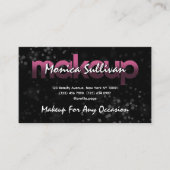 Modern glitter sparkly Makeup 名刺 (正面)