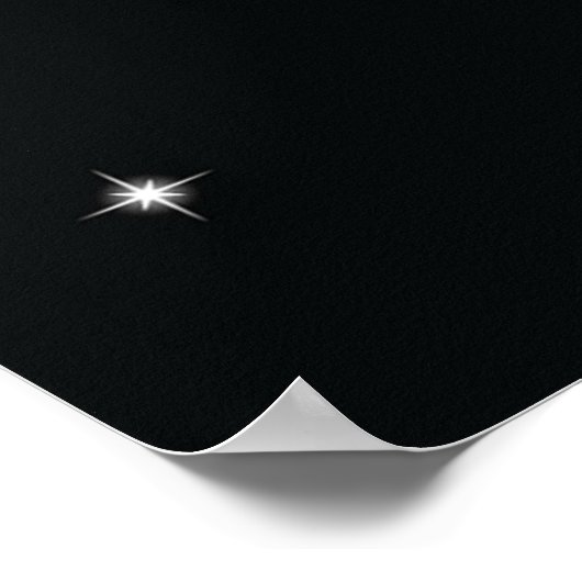 Modern Glowing Light Bulbs Happy New Year ポスター (角)