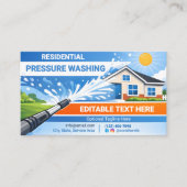 Modern Glowing Residential pressure washing Art 名刺 (正面)