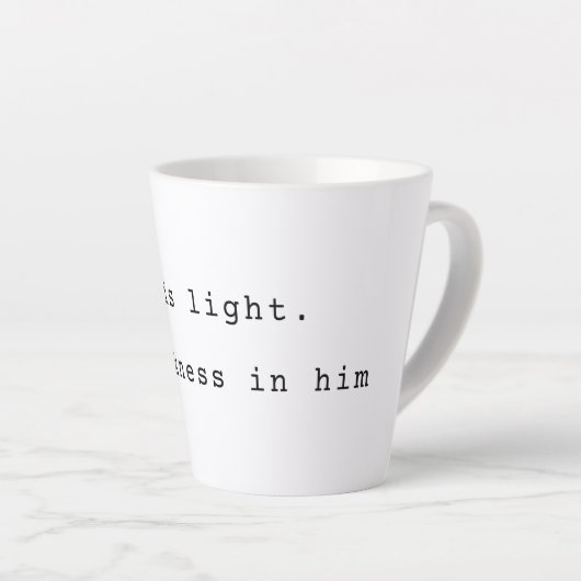 Modern God is Light Latte Mug カフェラテマグ (右アングル)