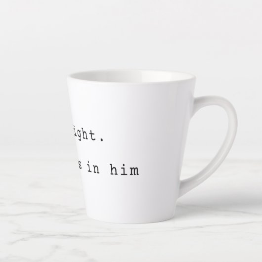 Modern God is Light Latte Mug カフェラテマグ (右)