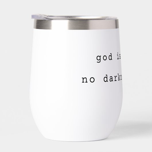 Modern God is Light Stainless Steel Wine Tumbler (右面)