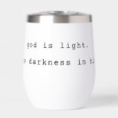 Modern God is Light Stainless Steel Wine Tumbler (正面)