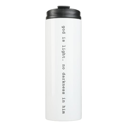 Modern God is Light Travel Thermal Mug  タンブラー (正面)