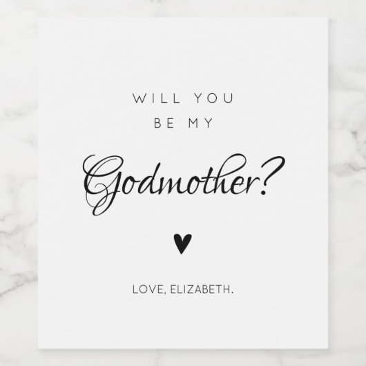 Modern Godmother Wine Label Proposal  ワインラベル (シングルラベル)