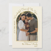 Modern Gold Arch Year in Review 13 Photo Collage シーズンカード (正面)