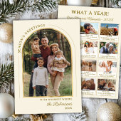Modern Gold Arch Year in Review 13 Photo Collage シーズンカード