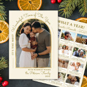 Modern Gold Arch Year in Review 13 Photo Collage シーズンカード
