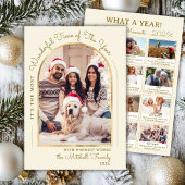 Modern Gold Arch Year in Review 13 Photo Collage シーズンカード