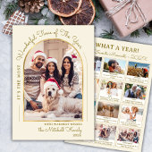 Modern Gold Arch Year in Review 13 Photo Collage シーズンカード