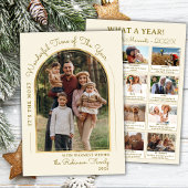 Modern Gold Arch Year in Review Photo Collage シーズンカード
