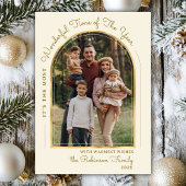 Modern Gold Arch Year in Review Photo Collage シーズンカード