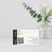 Modern Gold Black Graduation Party エンクロージャーカード (スタンド正面)