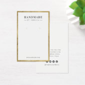 Modern gold border custom jewelry earring display (デスク)