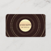 Modern Gold Circle Yoga Teacher & Energy Healer 名刺 (正面)